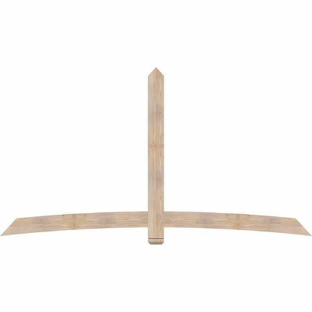 Ekena Millwork Bellingham Smooth Timber Gable Bracket, Douglas Fir, 108"W x 58"H x 1 1/2"D x 5 1/2"F, 13/12 Pitch GBW108X58X0206BEL00SDF